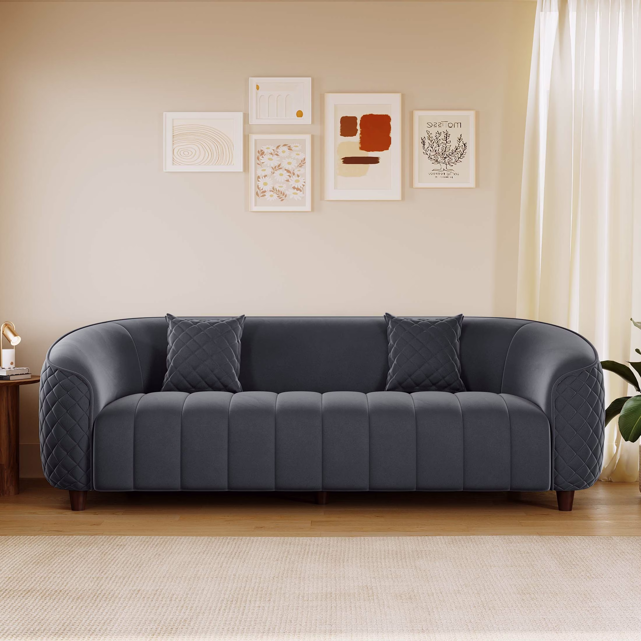 Sofa and recliner in a modern living room